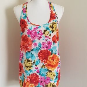 Floral Racerback Tank Top